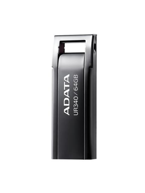 MEMORIA USB DE 64GB UR340 3.2 GEN 1 (RETROCOMPATIBLE 3.0 Y 2.0) DISENO ELEGANTE SIN TAPA. COLOR METALICO NEGRO. AROYUR34064GBK - Image 4