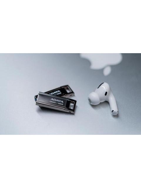 MEMORIA USB DE 64GB UR340 3.2 GEN 1 (RETROCOMPATIBLE 3.0 Y 2.0) DISENO ELEGANTE SIN TAPA. COLOR METALICO NEGRO. AROYUR34064GBK - Image 6