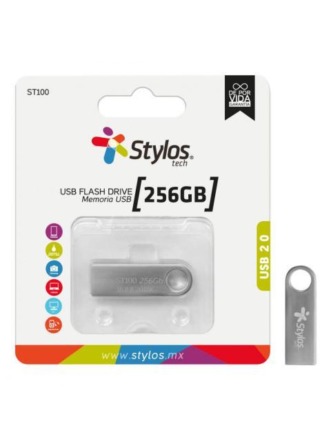 MEMORIA USB STYLOS ST100 256GB USB 2.0 PLATA - Image 4
