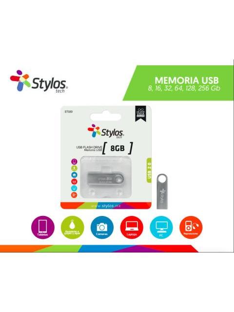 MEMORIA USB STYLOS ST100 256GB USB 2.0 PLATA - Image 5