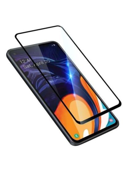 MICA CRISTAL TEMPLADO 5D 9H PARA SAMSUNG A60 CON MARCO