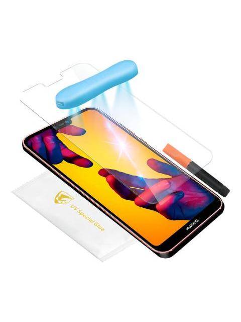 MICA DE CRISTAL TEMPLADO UV 6D CURVA PARA HUAWEI MATE 20 LITE FACIL INSTALACION SEGURA ANTIMANCHAS ANTIRASGUñOS ANTIREFLEJANTE