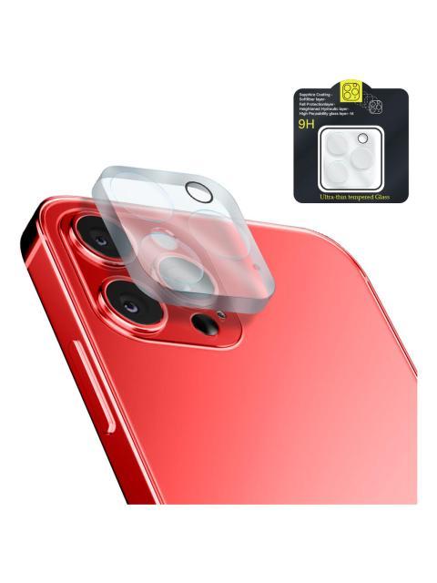 MICA PROTECTORA ADHESIVA PARA LENTE CAMARA DE CELULAR PARA IPHONE 12 PRO MAX A2342 CRISTAL TEMPLADO 9H RESISTENTE A GOLPES Y RAYONES FACIL INSTALACION Y TRANSPARENCIA TOTAL