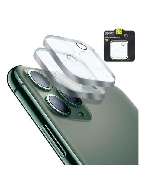 MICA PROTECTORA ADHESIVA PARA LENTE CAMARA PARA IPHONE 11 PRO MAX A2161 CRISTAL TEMPLADO 9H RESISTENTE A GOLPES Y RAYONES FACIL INSTALACION Y TRANSPARENCIA TOTAL