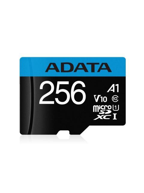 MICRO SD 256GB CLASS 10 ADATA PREMIER A1 UHSI 256 GB 100 MB-S 25 MB-S NEGRO CLASE 10
