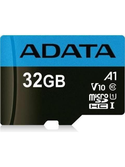 MICRO SD ADATA PREMIER (A1 V10) 32 GB 100 MB-S 25 MB-S NEGRO CLASE 10