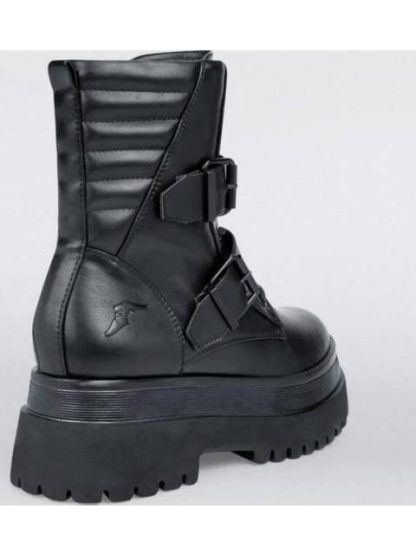 BOTA MILITAR SUELA CHUNKY NEGRO GOODYEAR - Image 2