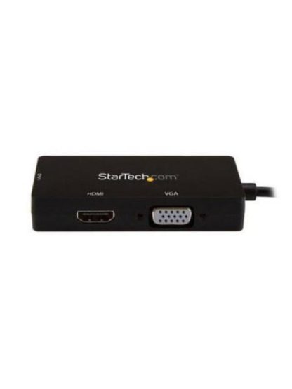 STARTECH  ADAPTADOR MULTIPUERTOS USB-C MACHO - HDMI-DVI-VGA HEMBRA NEGRO - Image 3