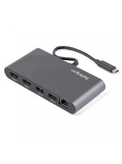 STARTECH  DOCKING STATION TB3DKM2HDL THUNDERBOLT 3 1X USB 3.0 1X USB 2.0 1X RJ-45 2X HDMI GRIS - Image 2