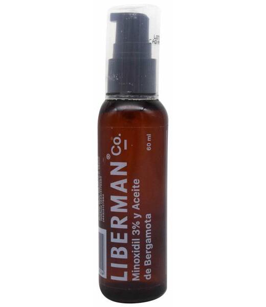 MINOXIDIL 3% Y ACEITE DE BERGAMOTA 60 ML LIBERMAN