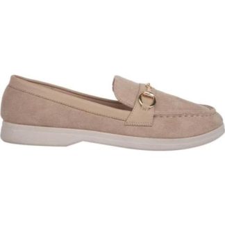 MOCASIN CON HERRAJE BEIGE SHOSH