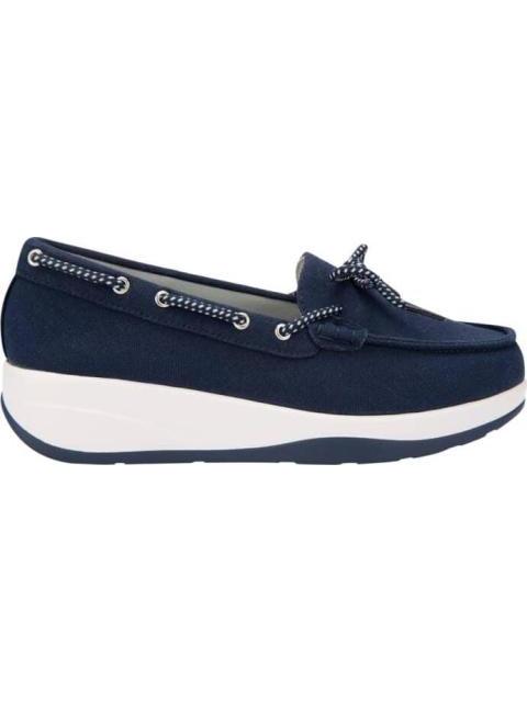 MOCASIN CON MOÑO AZUL MARINO SHOSH