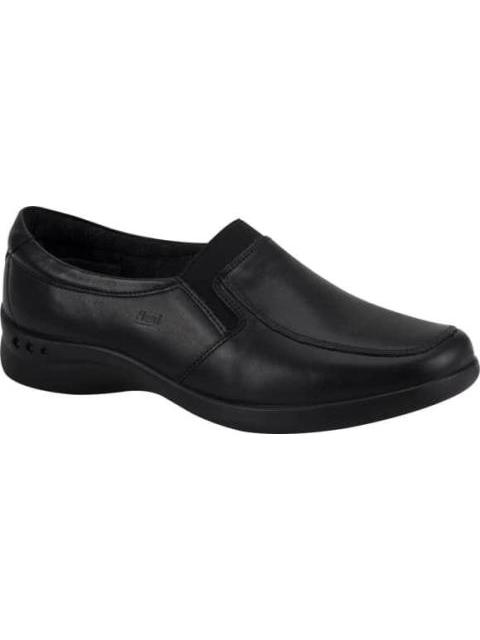 MOCASIN DE PIEL NEGRO FLEXI