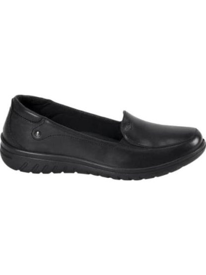 MOCASIN DE PIEL NEGRO FLEXI