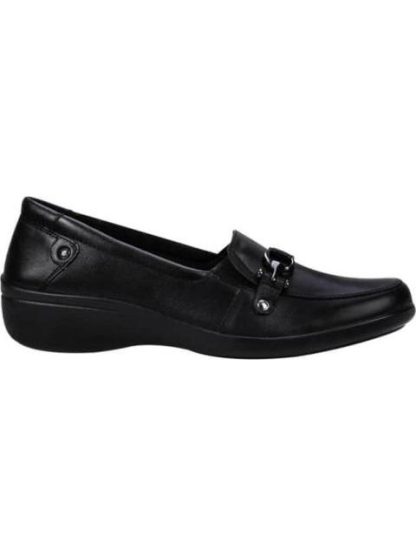 MOCASIN DE PIEL NEGRO FLEXI