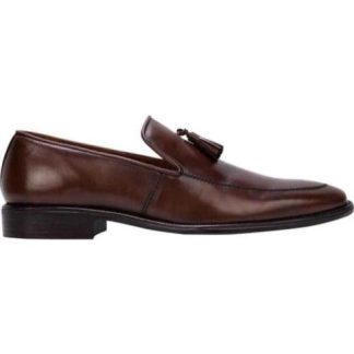 MOCASIN VESTIR CON BORLAS CAFE SCHATZ