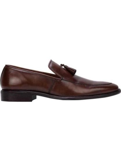 MOCASIN VESTIR CON BORLAS CAFE SCHATZ