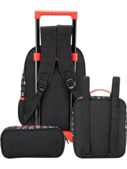 MOCHILA CON RUEDAS SET 3 PZAS ROJO SPIDER - Image 3