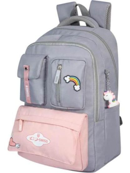 MOCHILA ESCOLAR GRIS K-SWISS - Image 2