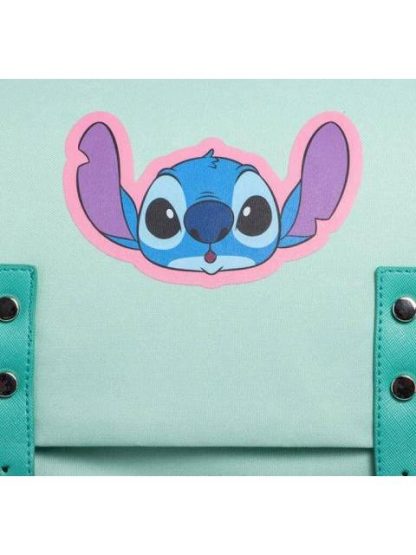 MOCHILA ESCOLAR INFANTIL AZUL TURQUESA STITCH - Image 5