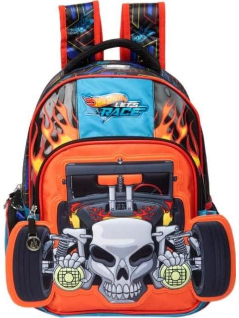 MOCHILA ESCOLAR INFANTIL MULTICOLOR HOT WHEELS