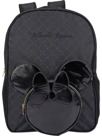 MOCHILA ESCOLAR MINNIE MOUSE NEGRO MINNIE