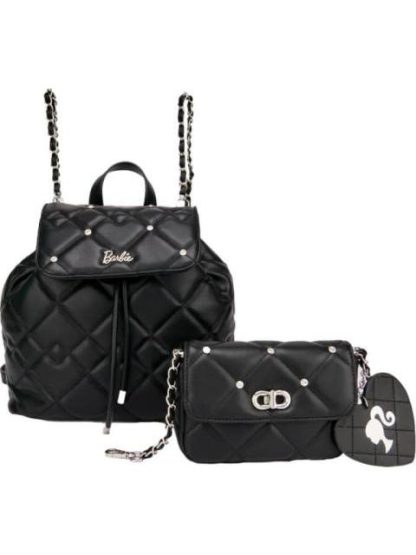 MOCHILA MORRAL MALETA BACKPACK BARBIE BAR1 NEGRO BARBIE