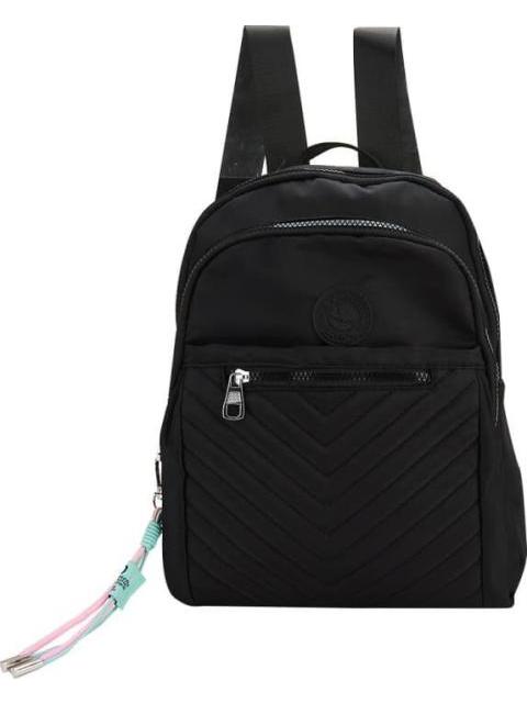 MOCHILA CAPITONADA CON LLAVERO NEGRO HOLLY LAND - Image 3