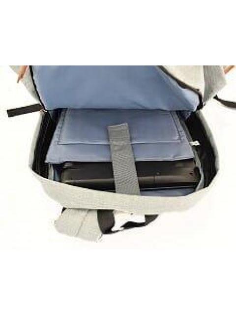 NACEB MOCHILA DE NYLON PARA LAPTOP 15 GRIS - Image 5