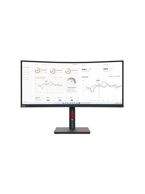 MONITOR CURVO LENOVO THINKVISION T34W-30 LED 34 3440X1440 ULTRA WIDE QUAD HD 60HZ HDMI-DISPLAYPORT NEGRO
