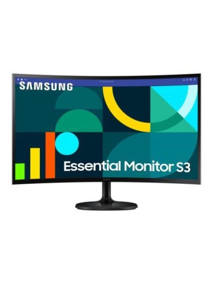 MONITOR CURVO SAMSUNG ESSENTIAL S3 LCD 27 1920X1080 FULL HD 100HZ HDMI NEGRO