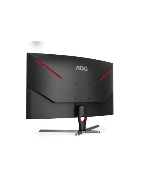 MONITOR GAMER CURVO AOC C32G3E LED 31.5 1920X1080 FULL HD FREESYNC 165HZ HDMI-DISPLAYPORT NEGRO-ROJO - Image 6