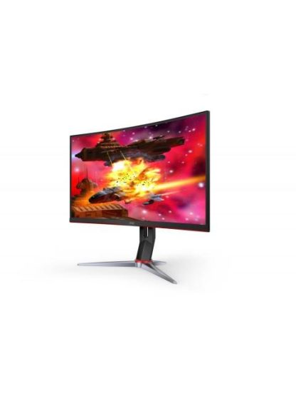 MONITOR GAMER CURVO AOC CQ32G2S LED 32 ULTRAWIDE FULL HD FREESYNC 165HZ HDMI NEGRO-ROJO - Image 2