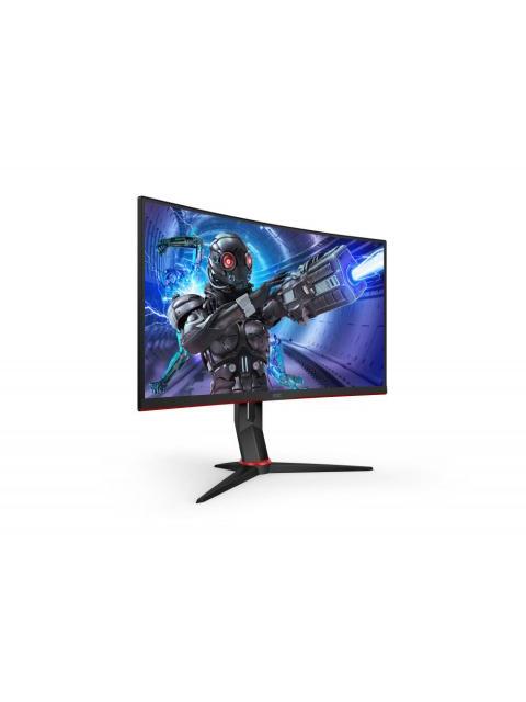 MONITOR GAMER CURVO AOC CQ32G2S LED 32 ULTRAWIDE FULL HD FREESYNC 165HZ HDMI NEGRO-ROJO - Image 8