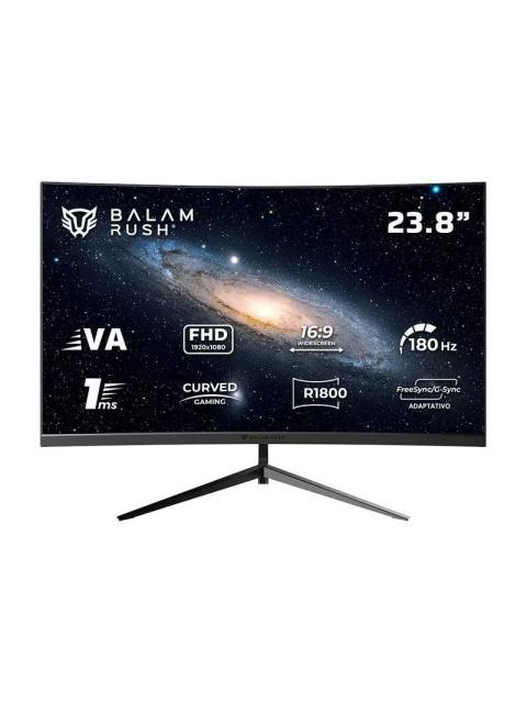 MONITOR GAMER CURVO BALAM RUSH ANDROMEDA MAG24Y LED 23.8 1920X1080 FULL HD G-SYNC-FREESYNC 180HZ HDMI-DISPLAYPORT NEGRO