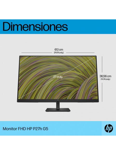 MONITOR HP P27H G5 LCD 27 1920X1080 FULL HD 75HZ HDMI-DISPLAYPORT BOCINAS INTEGRADAS NEGRO - Image 6