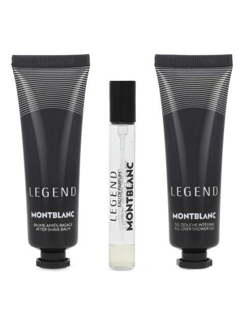 MONT BLANC MONTBLANC LEGEND MEN SET EDT SPRAY MINI + BALSAMO PARA DESPUES DEL AFEITADO + DE DUCHA + CAJA DE HOJALATA - Image 5