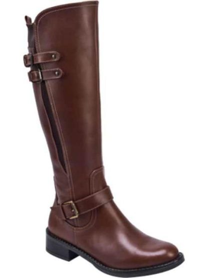 BOTA ALTA DE PIEL COGNAC VIVIS SHOES - Image 2