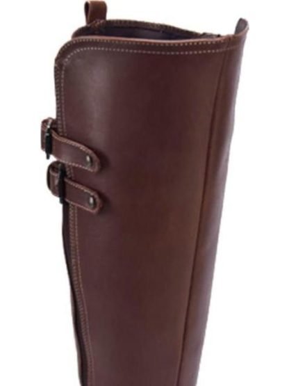 BOTA ALTA DE PIEL COGNAC VIVIS SHOES - Image 4