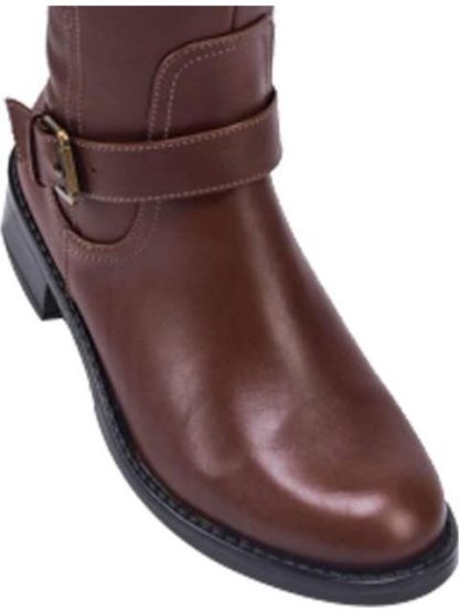 BOTA ALTA DE PIEL COGNAC VIVIS SHOES - Image 5