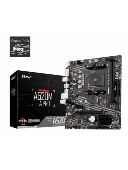 MOTHERBOARD MSI A520MA PRO SOCKET AM4 MICROATX SOPORTA PROCESADORES RYZEN 5000 Y 3000 Y 4000G SERIES - Image 5