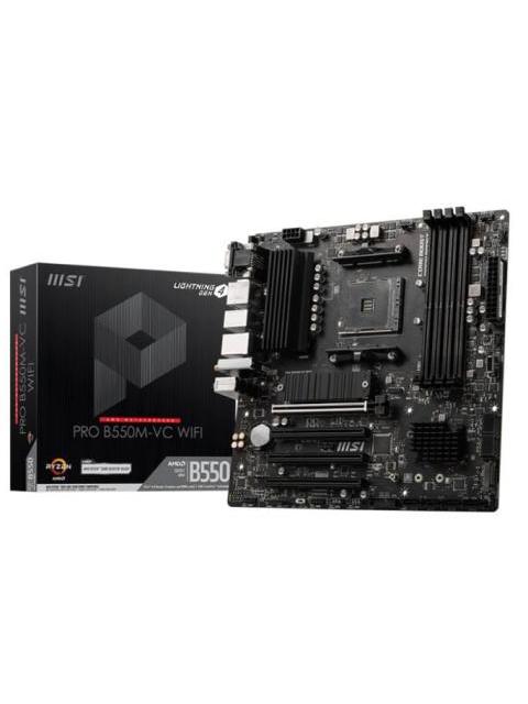MOTHERBOARD MSI PRO B550MVC WIFI UPC ADMITE PROCESADORES AMD RYZEN 3 GENERACION CON SOCKET AM4 Y FUTUROS PROCESADORES AMD RYZEN CON ACTUALIZACION DE B - Image 4