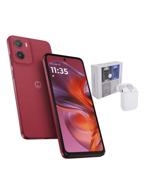 MOTO G05 DUAL SIM 128GB 4RAM RED + AIRPODS GENERICOS - Image 3