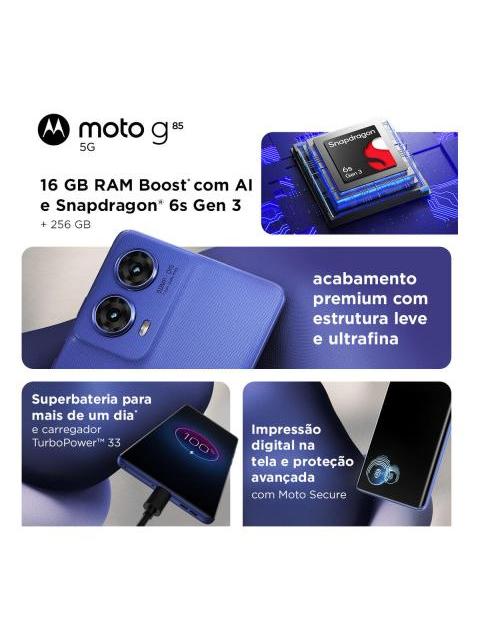 MOTO G85 5G DUAL SIM 256 GB AZUL 8 GB RAM - Image 3