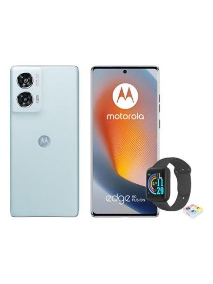 MOTOROLA EDGE 50 FUSION 5G 256GB 8RAM BLUE + WATCH SMART MACARON