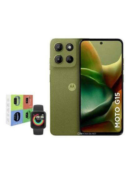 MOTOROLA MOTO G15 128GB 4GB RAM VERDE + WATCH MACARON - Image 3