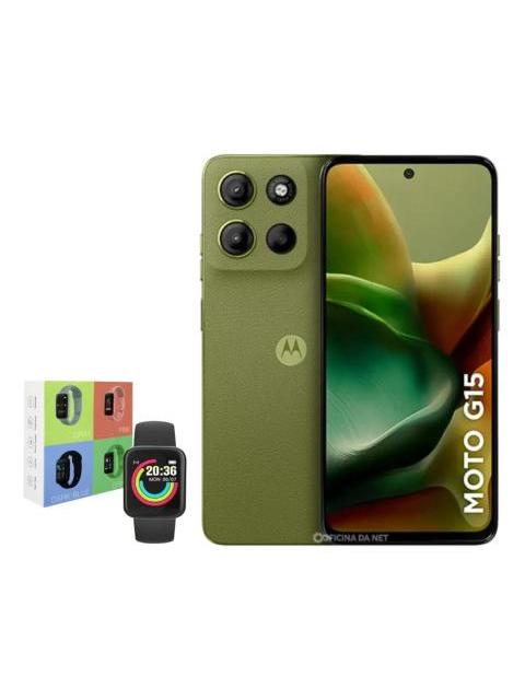 MOTOROLA MOTO G15 256GB 4GB RAM VERDE + SMARTWATCH MACARON - Image 3