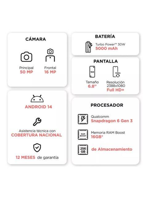 MOTOROLA MOTO G75 5G DUAL SIM 256 GB NEGRO 8 GB RAM - Image 6