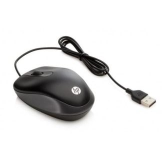 MOUSE DE VIAJE HP OPTICO ALAMBRICO USB 1000DPI NEGRO