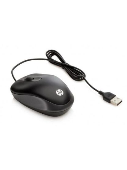 MOUSE DE VIAJE HP OPTICO ALAMBRICO USB 1000DPI NEGRO